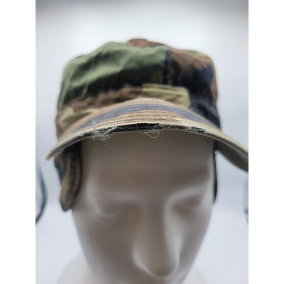 US ARMY—-Military Woodland Camouflage Pattern Class 1 Cap Size 7 5/8 - Picture 2 of 6